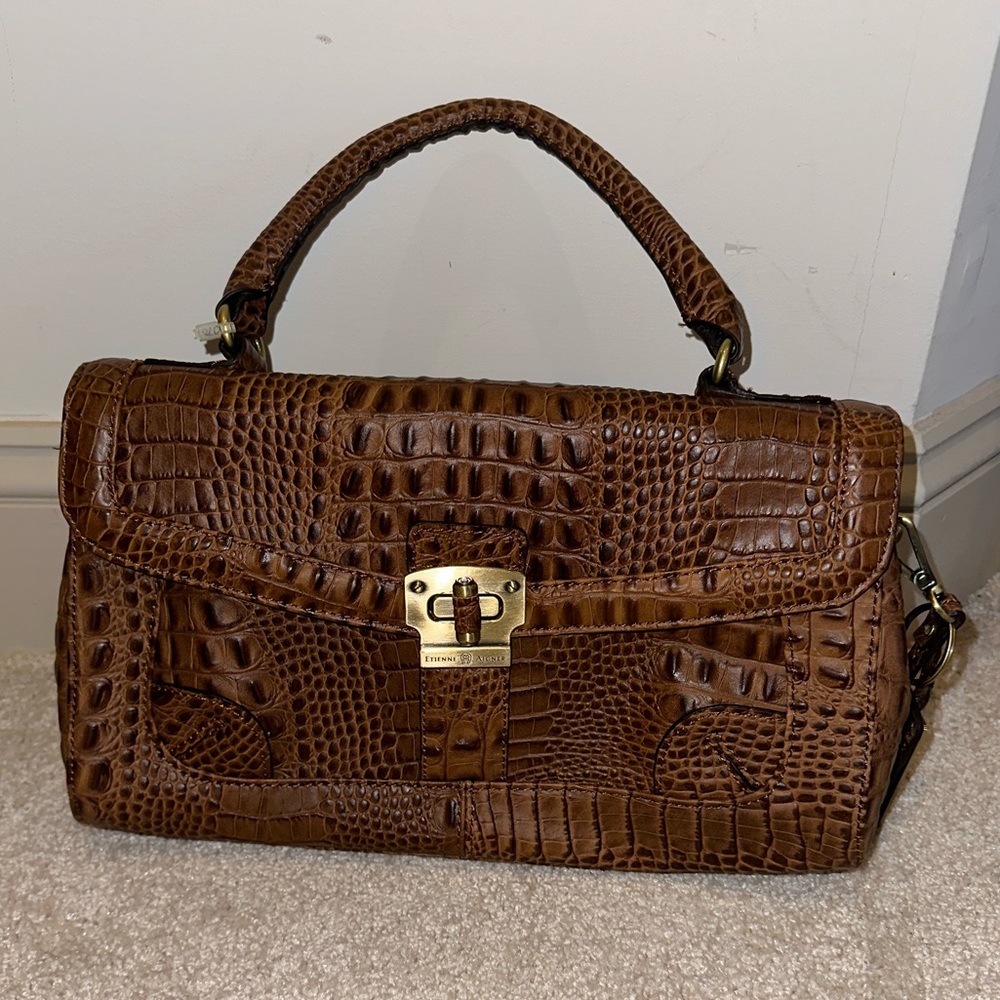 Etienne Aigner alligator skin bag